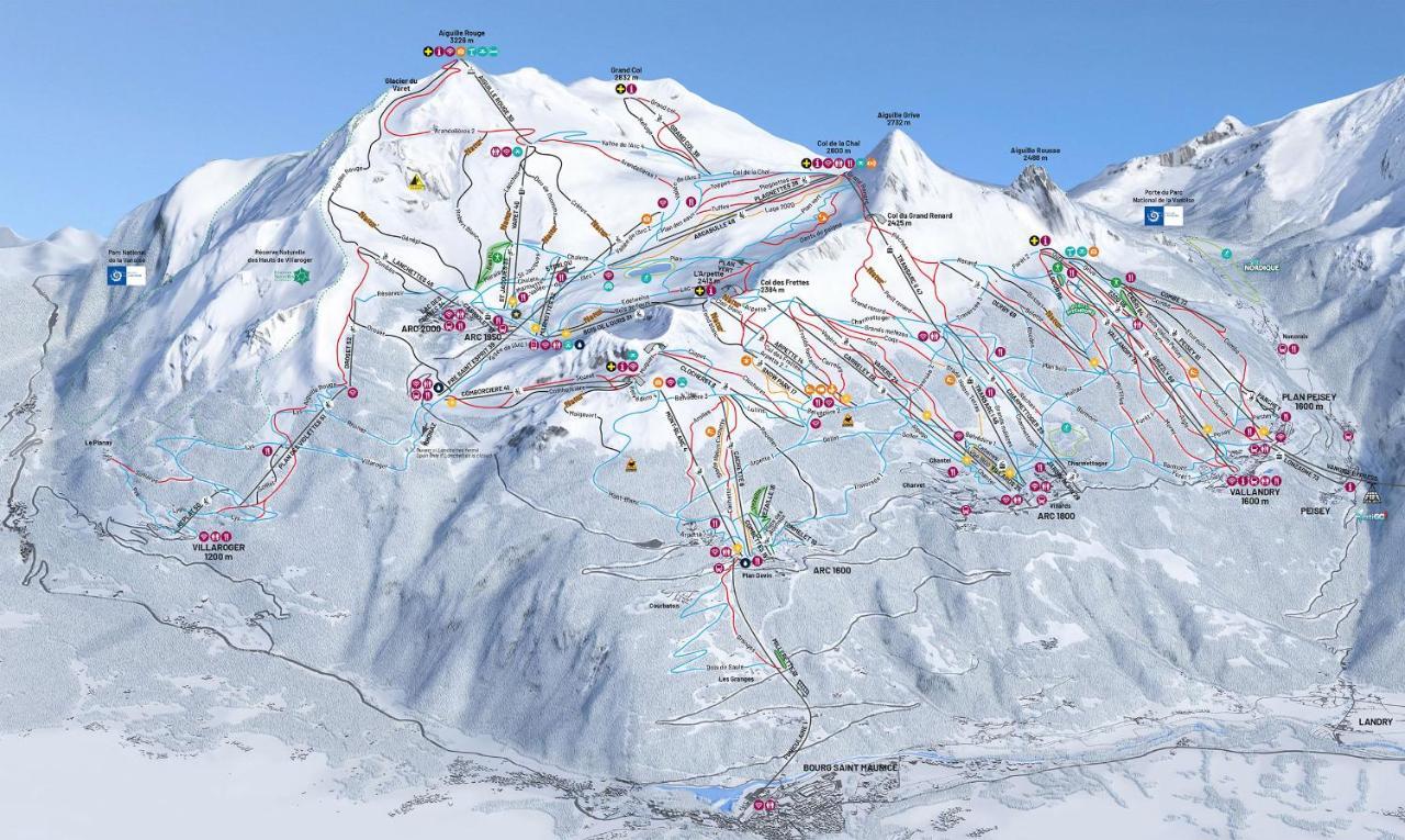 Spacious Ski-In Ski-Out Apartment 4-6 Pax, 161 Sources De Marie Arc 1950 Les Arcs  외부 사진